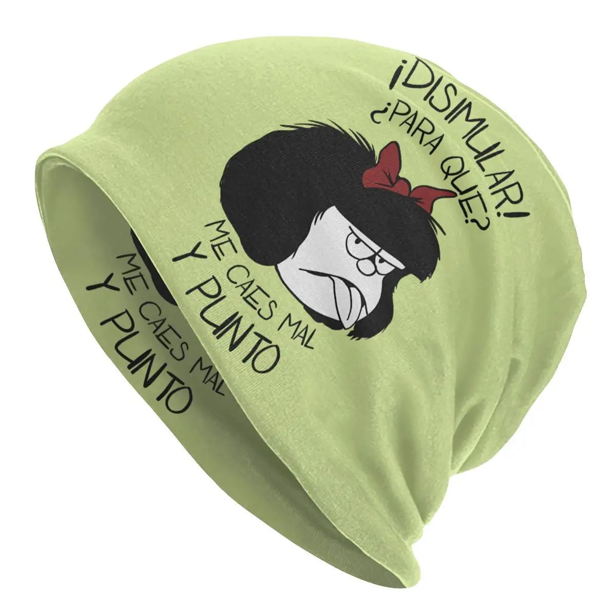 

Mafalda мультфильм манга шляпа для мужчин модные вязаные шапочки облегающие шапки мужские женские зимние теплые Quino комикс облегающая шапка