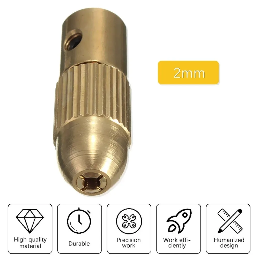 

7-piece Small Electric Drill Bit Clamp 2mm Copper Drill High Quality Brass Mini Drill Chuck Collet Set 0.5 /1.0/ 1.5/ 2.5/ 3.0mm