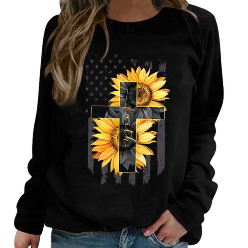 

Женская футболка, свитшот со стрекозой, буквенным принтом, круглым вырезом и длинным рукавом, винтажные пуловеры, женская повседневная осен...