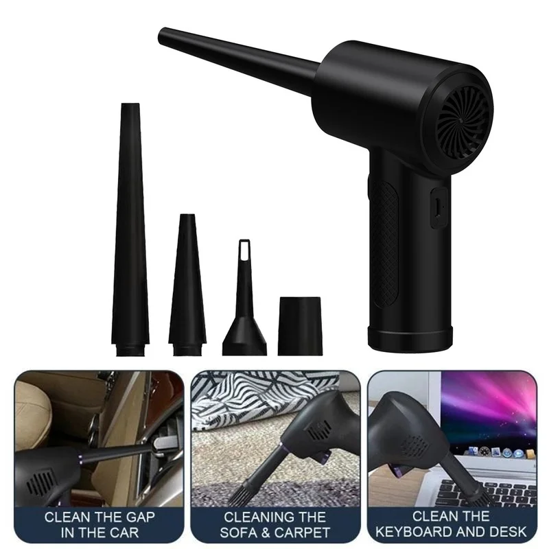 

Blower Dust Gun Wireless Dust CleaningTool For PC Mainframe Keyboard Window Air Conditioning Carpet Quickly Clean Dust Blower