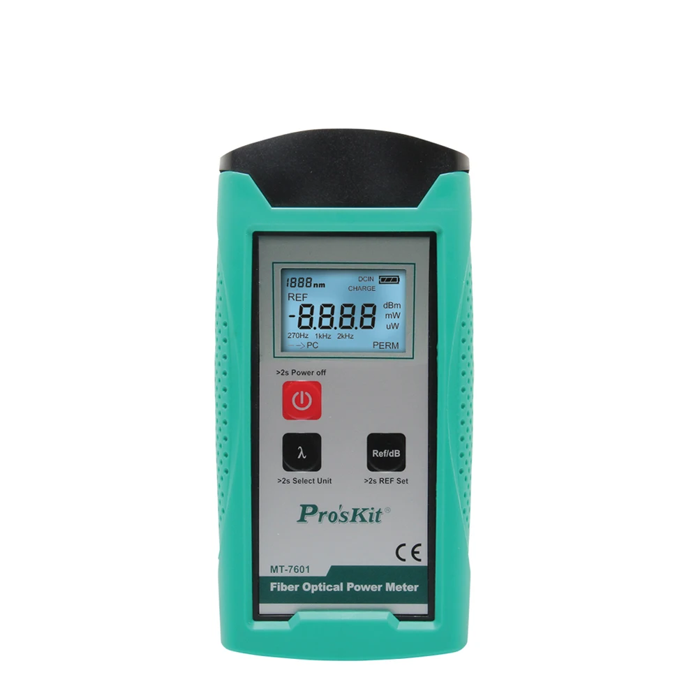 Pro'sKit MT-7601 Измеритель мощности оптоволокна Шесть разной длины волны Тестер