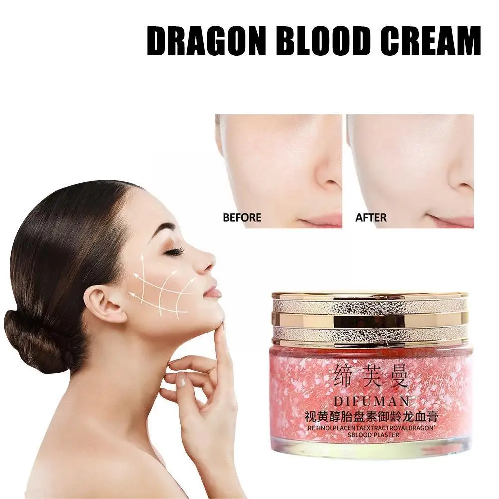 

Dragon Blood Cream Anti Aging Wrinkle Removal Rejuvenation Moisturizing Repairs Fade Whitening Face Pores Fine Shrink Care A4I7