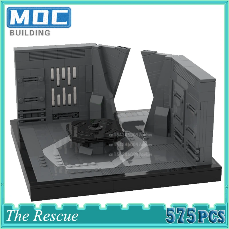 

Movie Series Space Wars The Rescue DIY Assembled Bricks Creative Building Blocks Children Toys Display Gifts