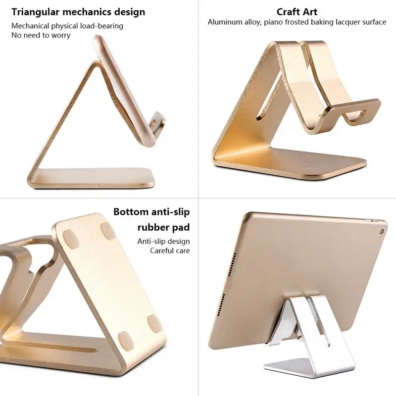 mobile phone holder portable office stand universal cellphone electronic bracket support mount bedroom dorm accessories gold free global shipping