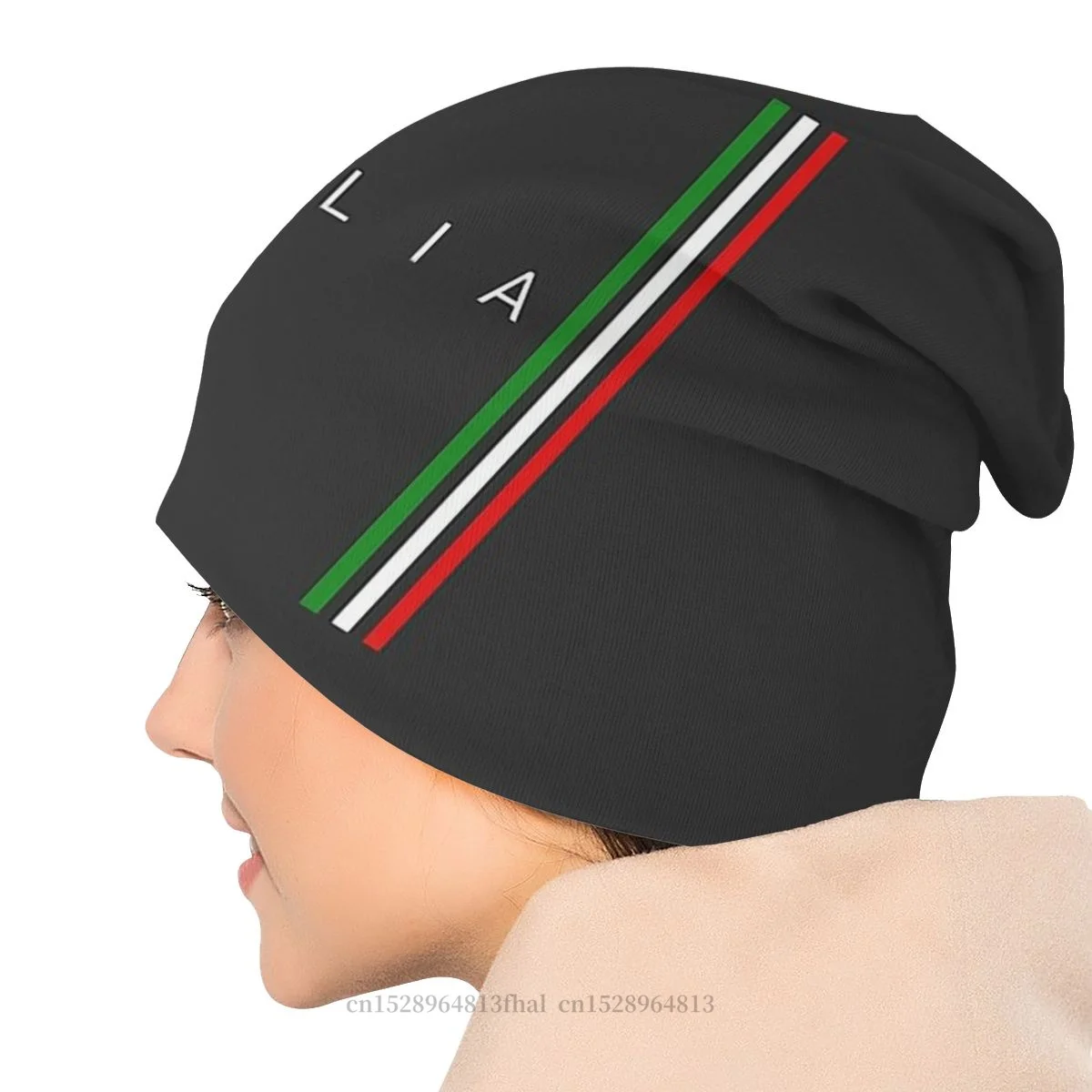 Итальянская шляпа Homme Модная тонкая шапочки с национальным флагом облегающие