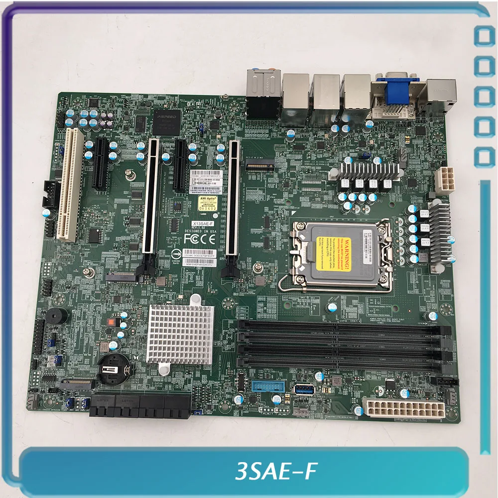 Server Motherboard For Supermicro For X13SAE-F i3/i5/i7/i9 125W W680 DDR5 Good Quality