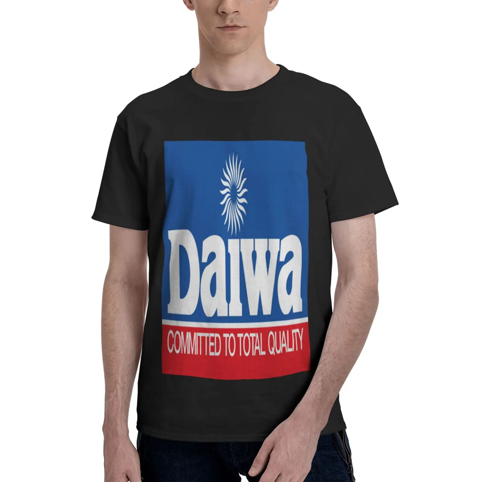 

Футболка мужская оверсайз Daiwa Fishing 3, тенниска с короткими рукавами, майка, одежда для мужчин