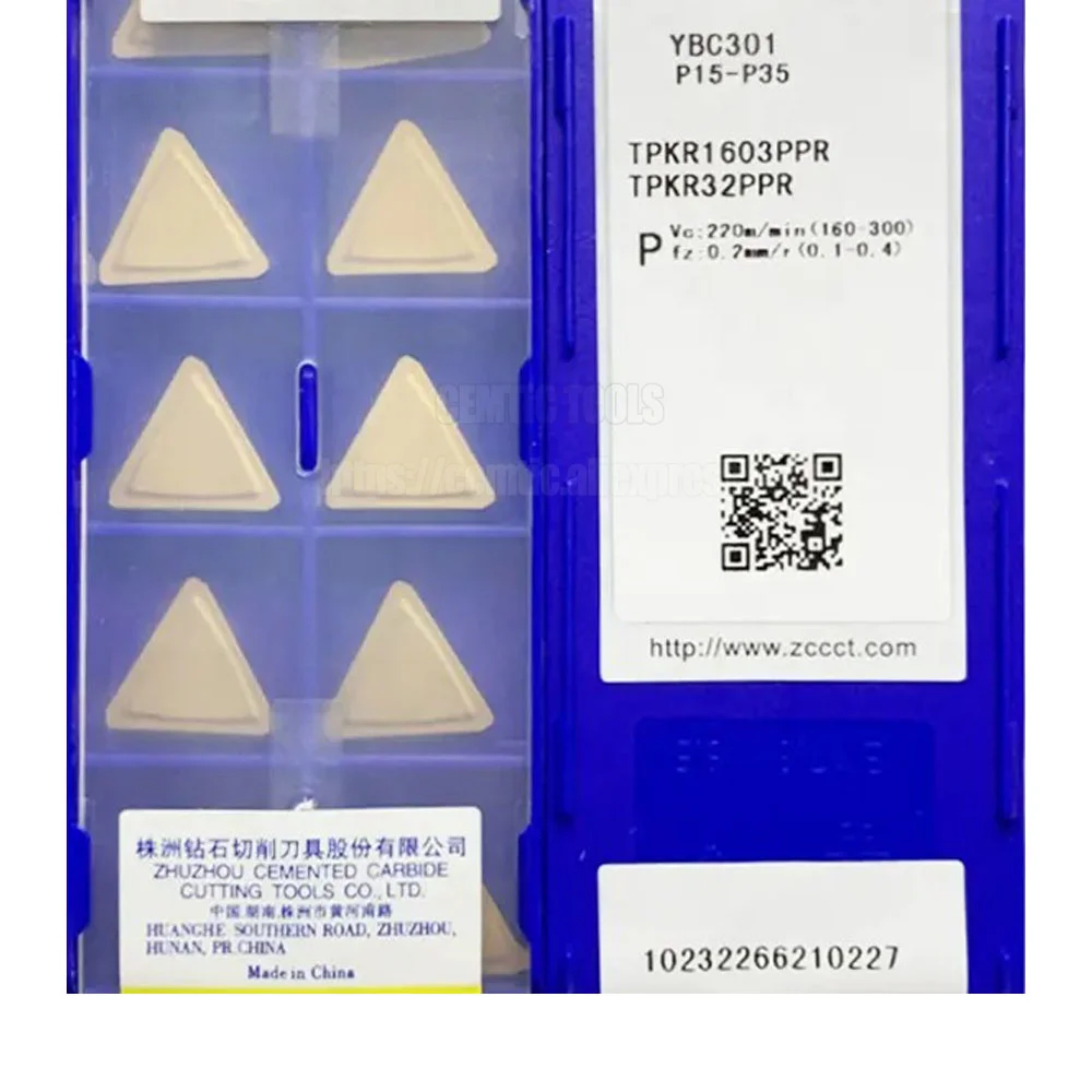 

ZCC CNC лезвие из сплава YBC301 TPKR1603PPR YBG202
