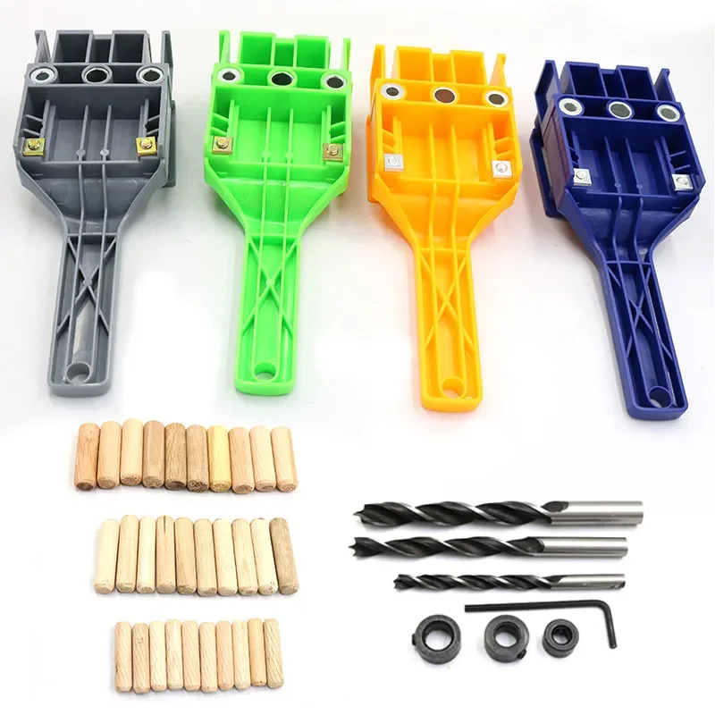 

Handheld Wood Punching Locator Vertical Pocket Hole Locating Fixture Kit Punching Punching Locator Drilling Guide