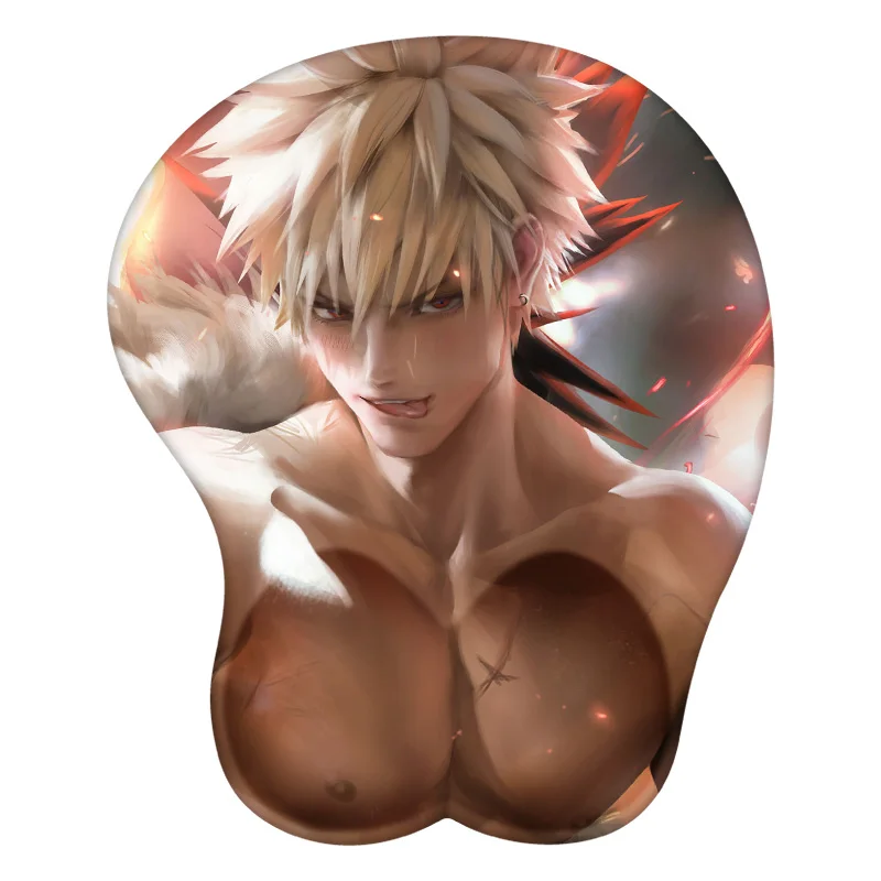 

3D Mouse Pad Bakugou Katsuki My Hero Academia Anime Wrist Rest Desk MousePad Mat Gamer Accessory