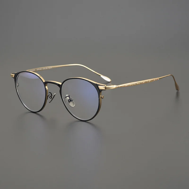 

Японская Классическая оправа для очков ручной работы светильник Кая оправа из чистого титана для мужчин и женщин подходящая к близорукости...