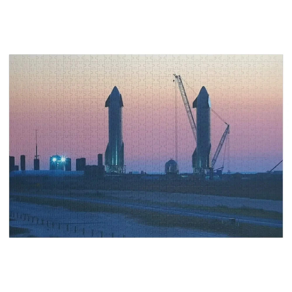 Пазл SpaceX Starship Duo деревянный для детей Индивидуальные игрушки пазл