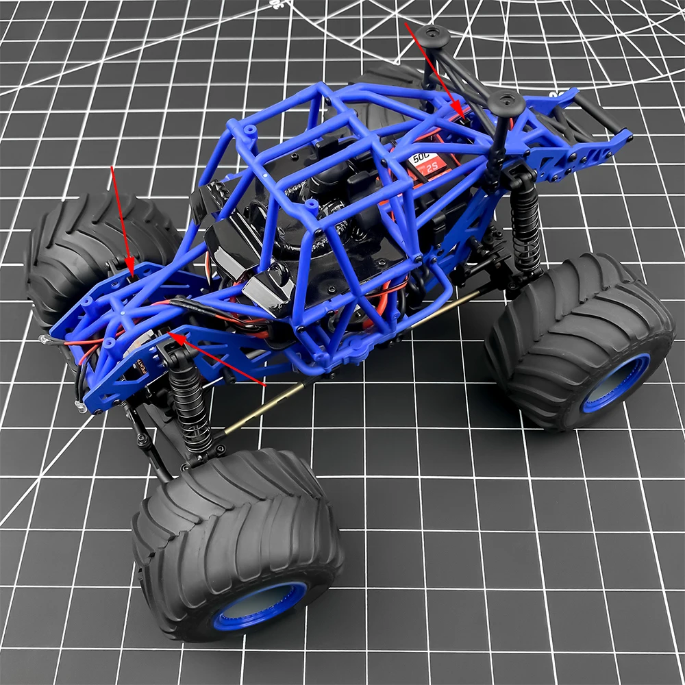 AXSPEED держатель шасси для 1/18 Losi Mini LMT 4X4