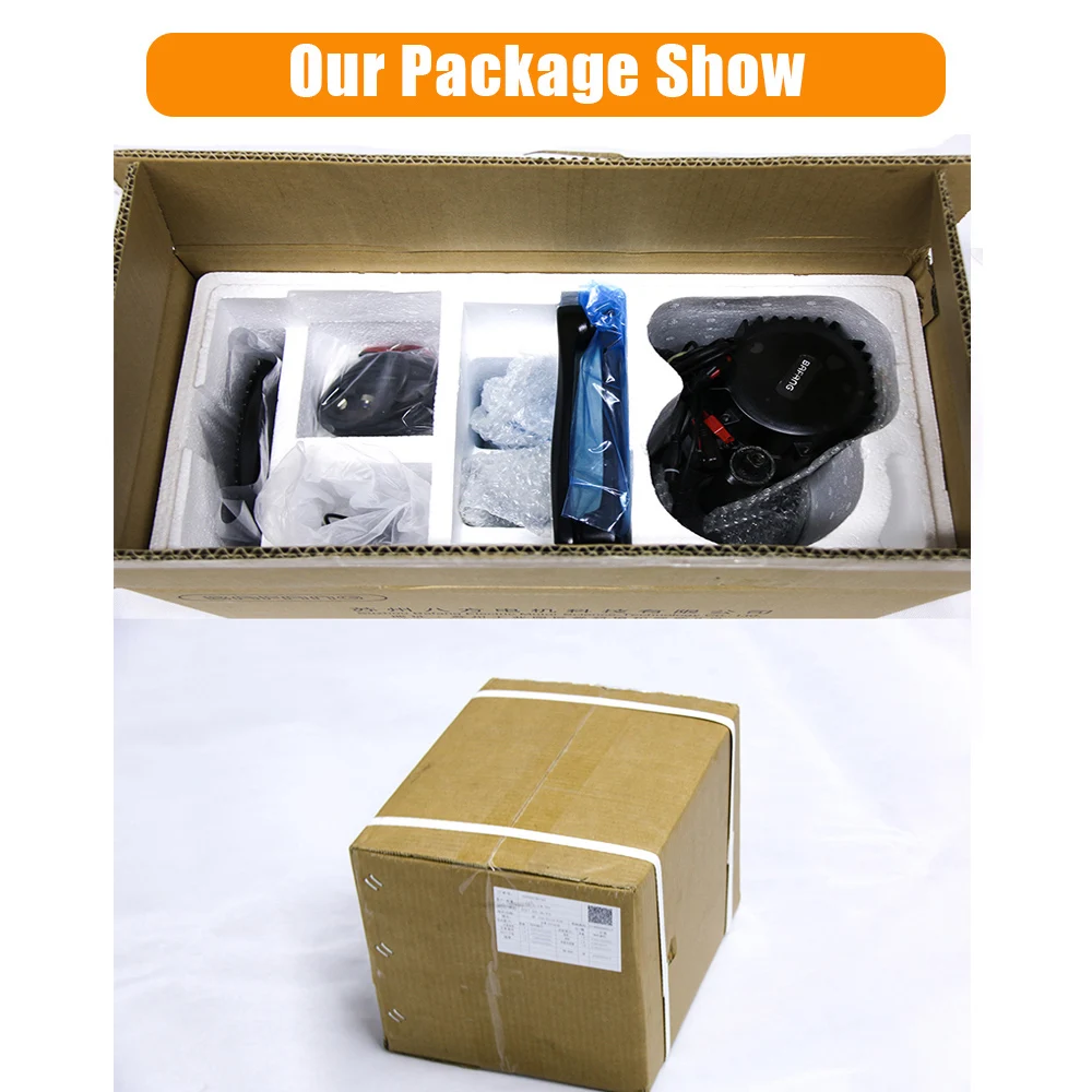 Bafang двигатель BBSHD BBS03 48V 52V1000W 68 мм Мотор среднего привода электрический велосипед