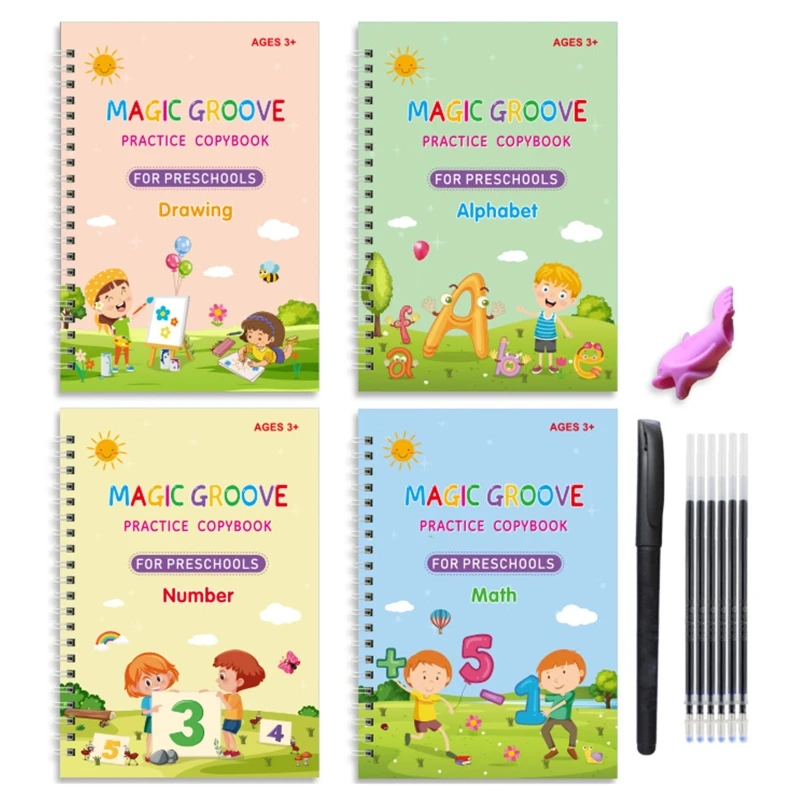 

E9LB Writing Workbook For Kindergarten Kid Ages 3-8 Handwriting Practice