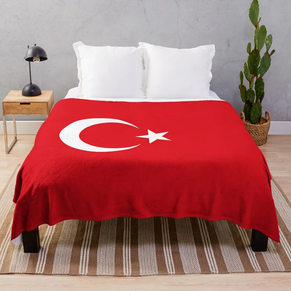 Красный флаг Турции / Флаг Луны и Звезды Чужиеkiye K?z?lay ve Y?ld?z Bayra?? Одеяло для