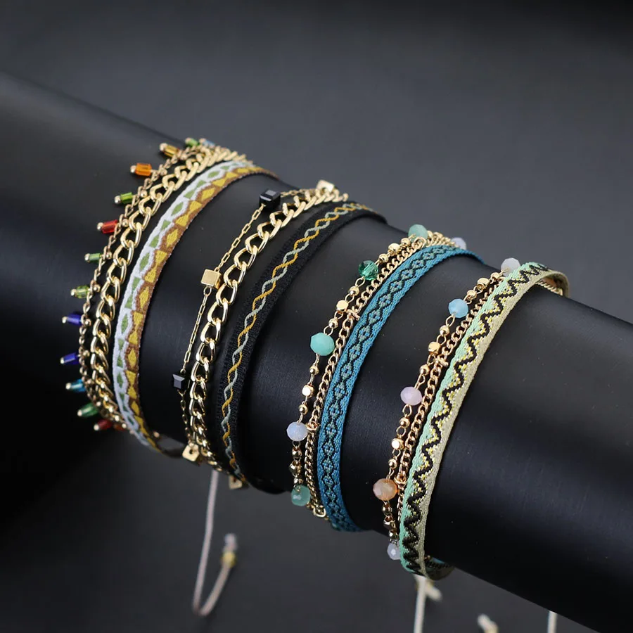 Новинка 2024 г. бухамский браслет на цепочке для женщин регулируемый этнический