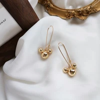 cute bear drop earrings fashion mouse anime pendant earring for women 2022 new luxury charm simple exquisite lovely jewelry gift