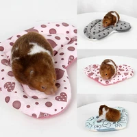 pet cage for hamster accessories pet bed mouse warm plush house small animal nest winter warm sofa sleeping bag mat