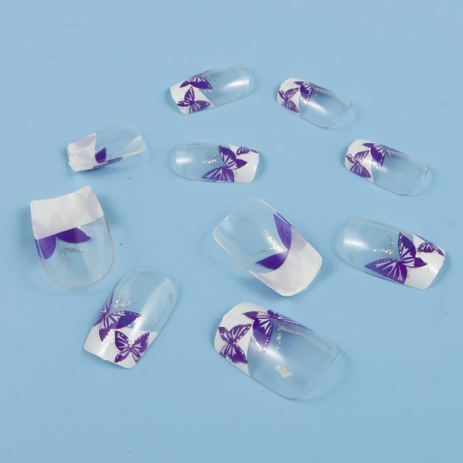 24 шт./коробка накладные ногти квадратной формы | Красота и здоровье