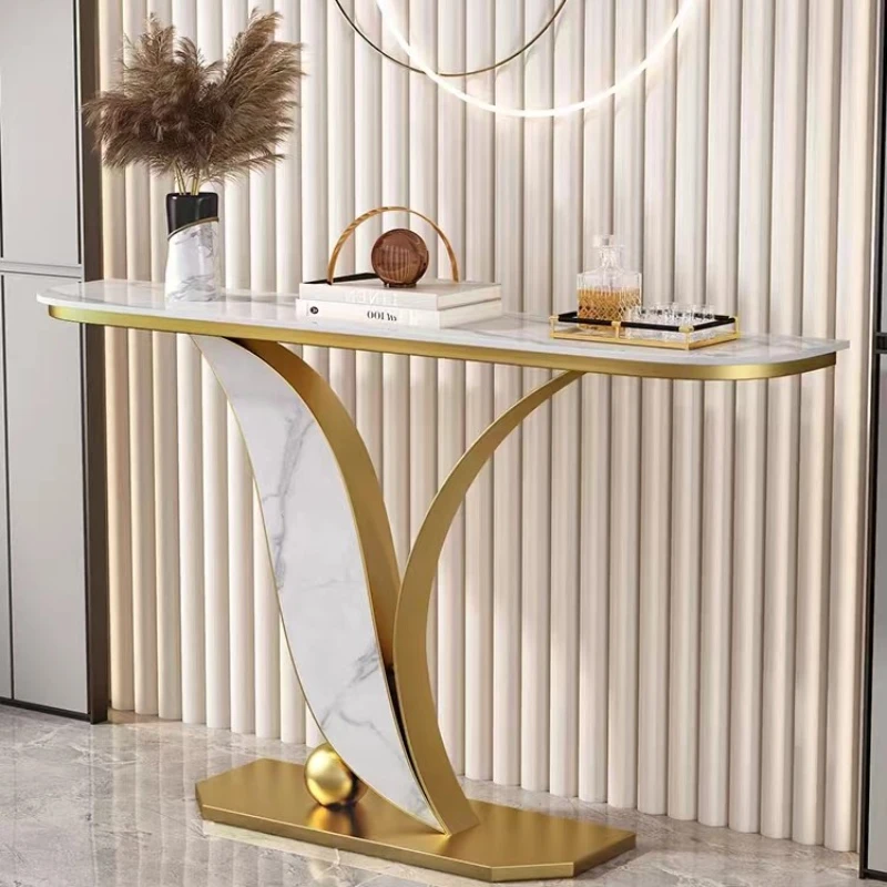 

Stone Plate Home Wall Console Tables Minimalist Modern Entrance Cabinet Light Luxury Super Narrow Console Side View Sets