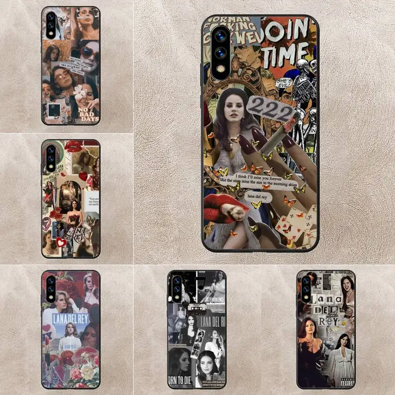 

Lana Del Rey Singer Kraft Poster Clear Phone Case For Huawei G7 G8 P7 P8 P9 P10 P20 P30 Lite Mini Pro P Smart Plus Cove Fundas