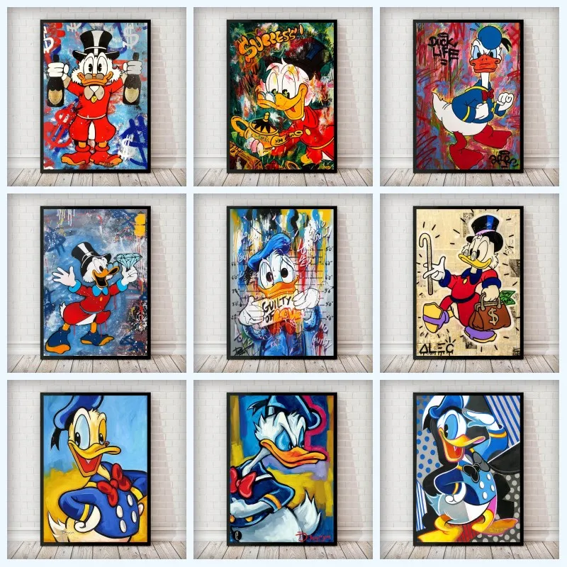 

Цифровая картина маслом, «Дональд Дак», «сделай сам»