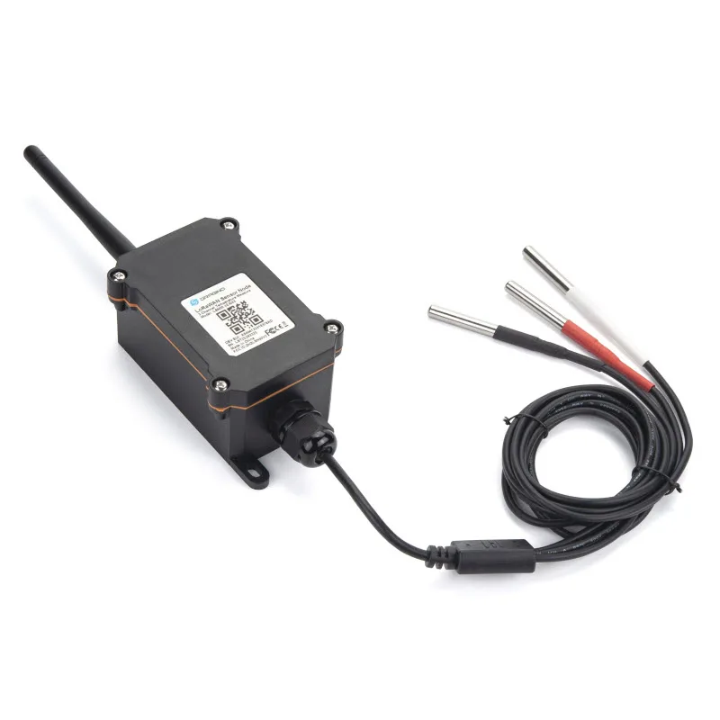 

Датчик температуры LoRaWAN для IoT детектор температуры жидкости воздуха DS18B20 датчики Водонепроницаемая влагостойкая сигнализация 8500 мАч