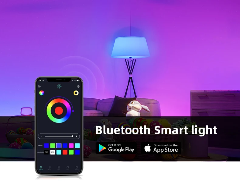 

Умная лампа с Wi-Fi, 6 Вт, с приложением Smart Life, Светодиодная лампа RGB, лампочка-свечка с регулируемой яркостью, голос работает с Alexa,Google Home