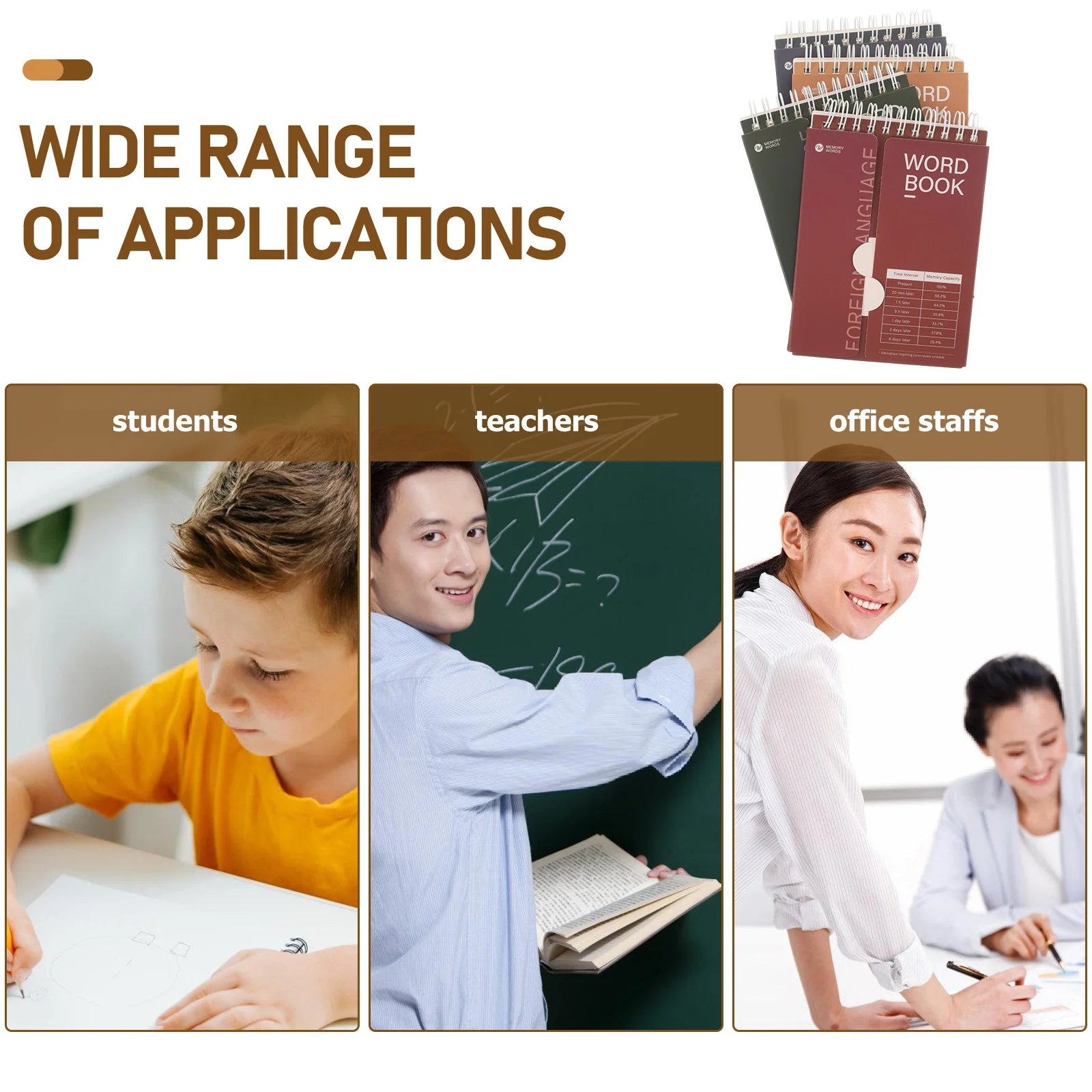 4 шт. блокнот-планировщик для записей на английском языке