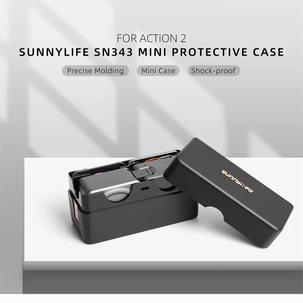

For Action 2 Sunnylife Case Storage Box Protective Cover Anti-drop Dust-proof High Quality Action Camera Accessories