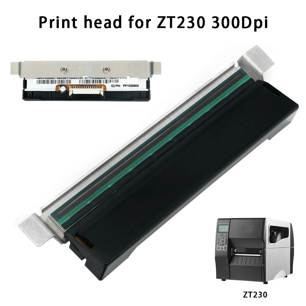 

5PCS Printhead for Zebra ZT210 ZT220 ZT230 Barcode Label Printer 300dpi Thermal Print Head P1037974-011