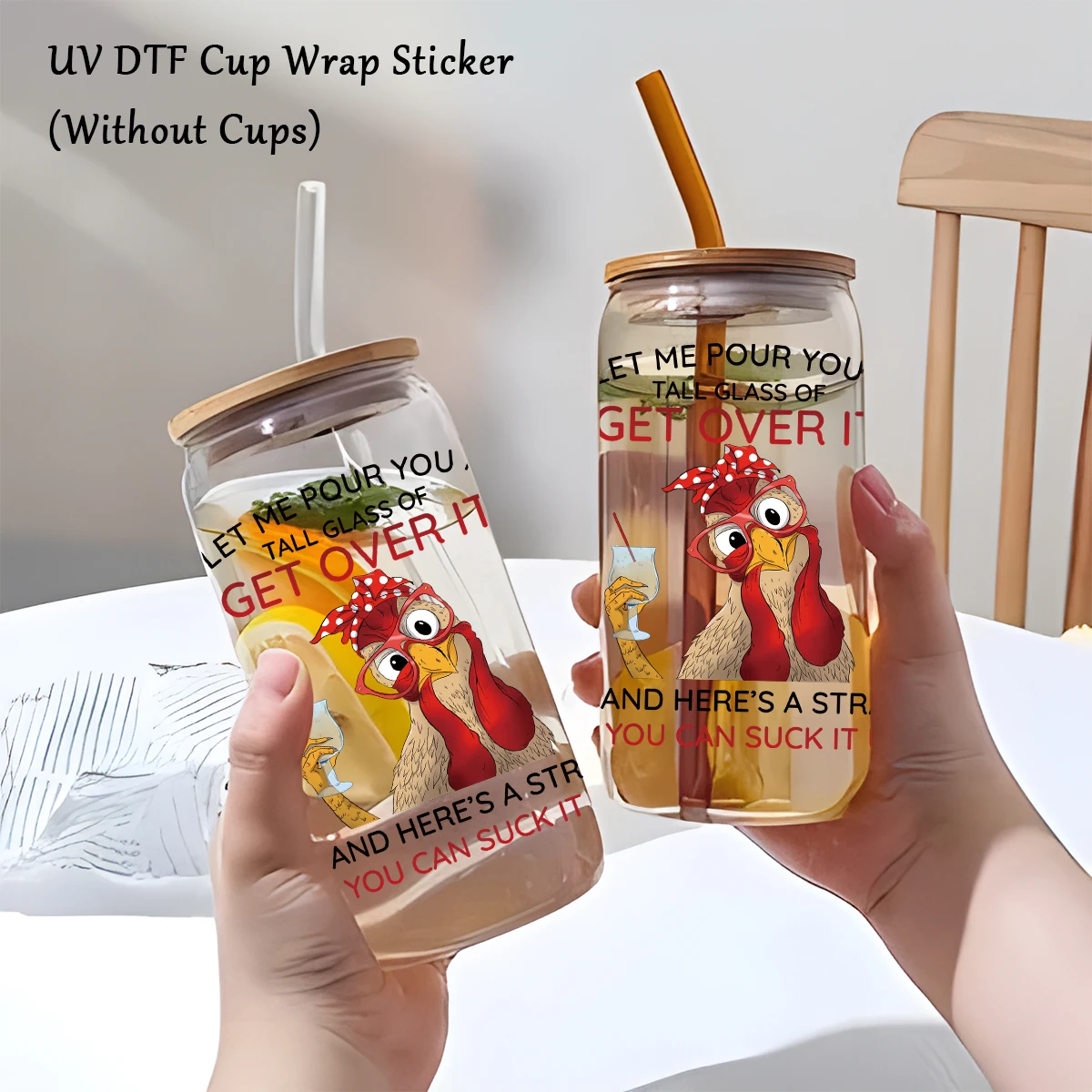 

Наклейка для кружки Libbey с курицей