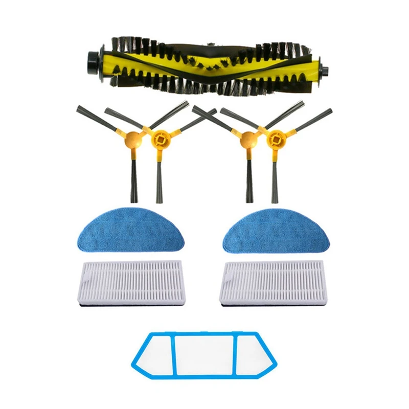 

For Neatsvor X500 X600 Tesvor Robot Vacuum Cleaner Replacement Parts Cleaning Tool Edge Brush Filter Mop Roller Brush