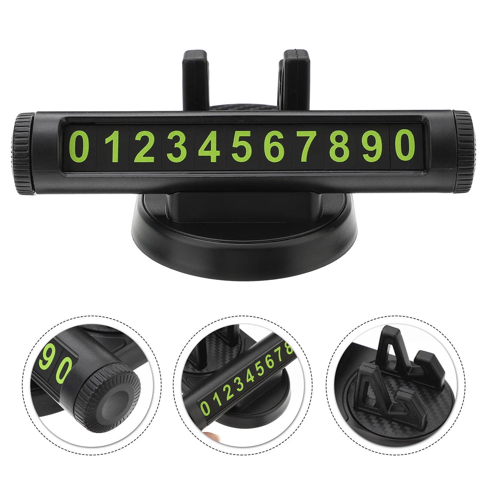 

1 Pc Support Plate Vent Mount Temporary Sign Car Mobile Plate