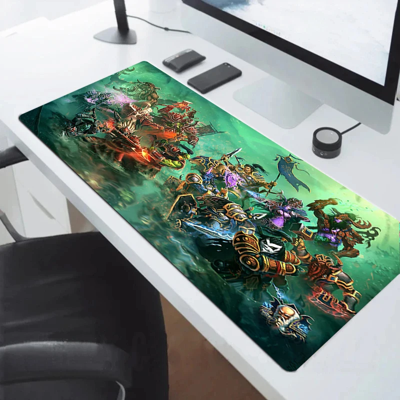 

World Of Warcraft Mouse Pad Carpet Desk Mat Gaming Accessories Extended Pc Cabinet Games Mousepad Gamer Computer Desks Keyboard