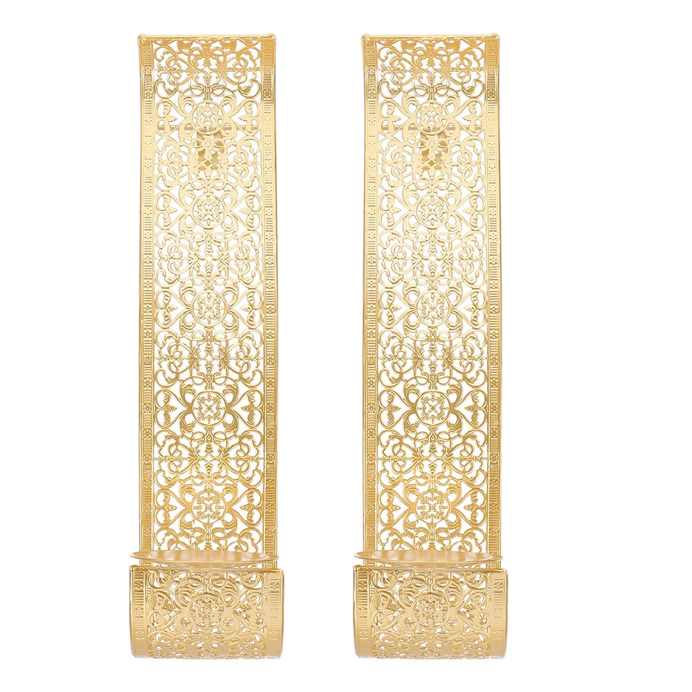 

2 pcs Iron Delicate Lifelike Vintage Wall Stand Wall Sconce Decor Wall Sconce Holder for Hotel