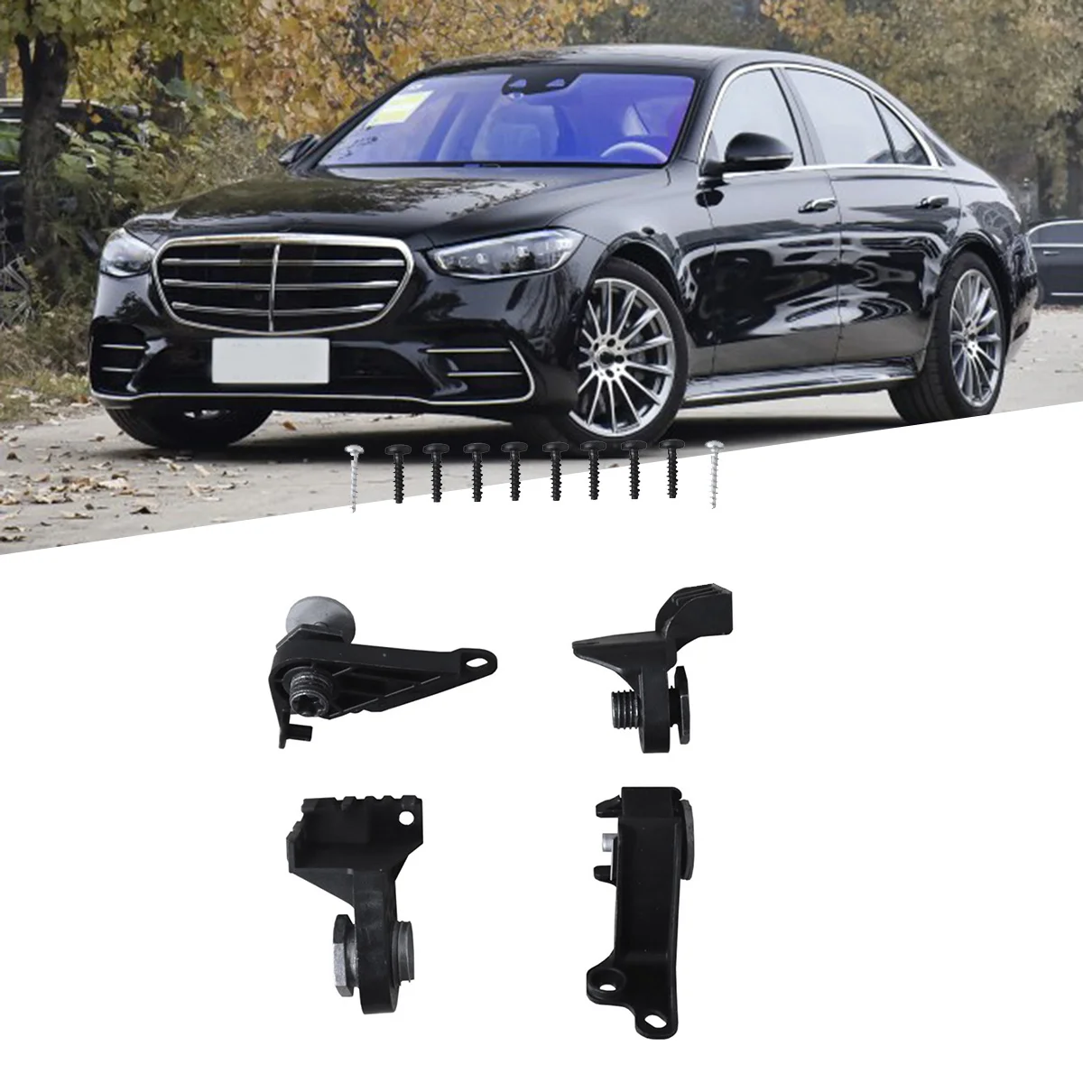 1 пара ремонтных комплектов кронштейна передней фары для Mercedes-Benz S Class W223 2021-2024 S350 A