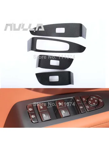 Карбон для BYD Sealion 7 EV 2024 2025, стеклянная панель переключателя подъема окна, защитная крышка, пылезащитный чехол, аксессуары