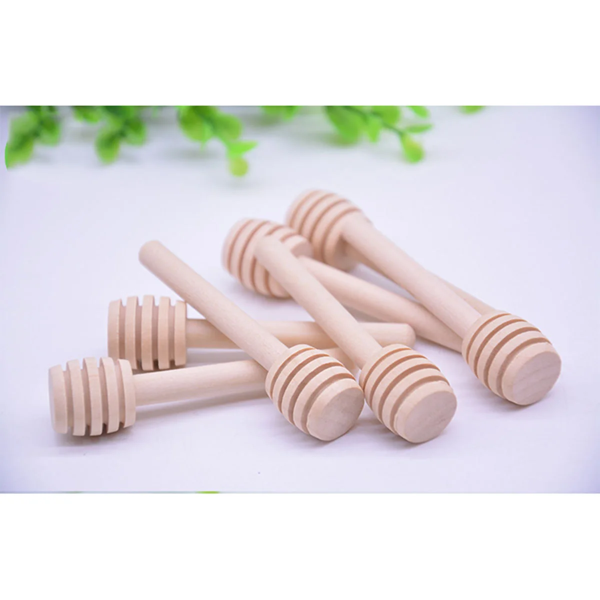 

Honey Stirrer Stir Spoon Pot Stirrerstea Honeycomb Sticks Stirring Syrupgarlic Fry Sauce Silicone Wooden
