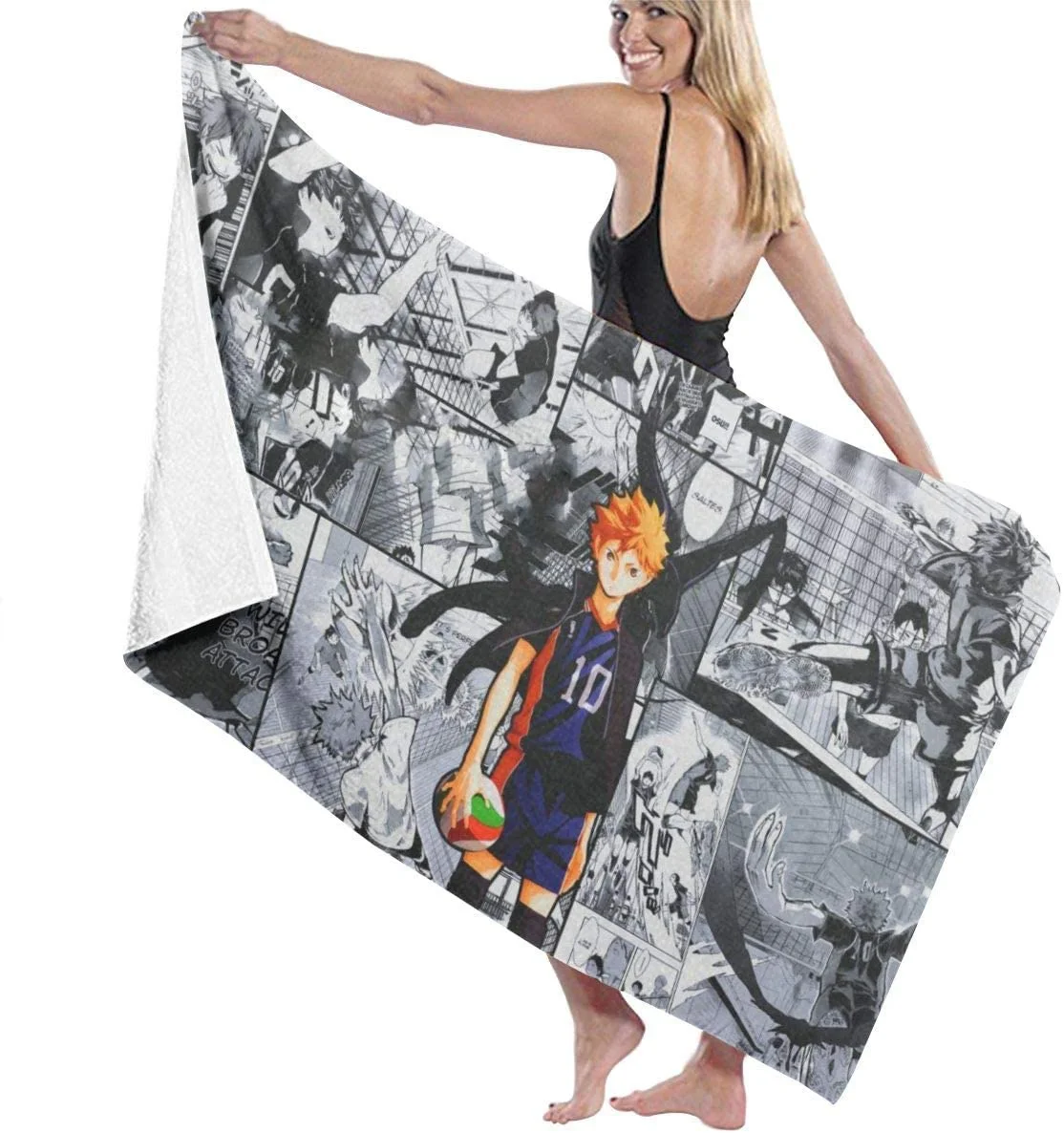 

Haikyuu Bath Towel Microfiber Super Soft Large Oversized Bath Sheets Print Wrap Beach Towels for Bathroom Men/Women Shower