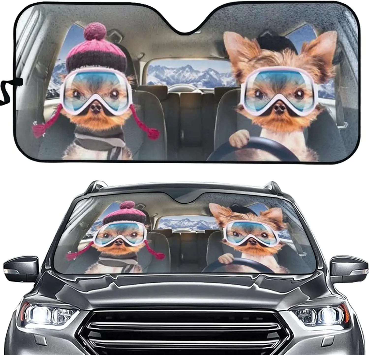 Рисунок 6 - Автомобильный солнцезащитный козырек Yorkie Terrier