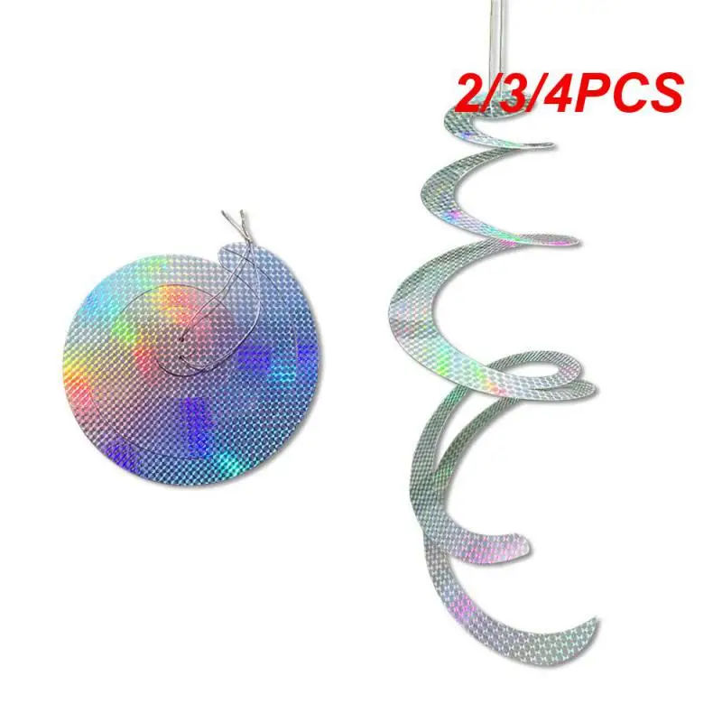 

2/3/4 шт., светоотражающая спираль для украшения сада