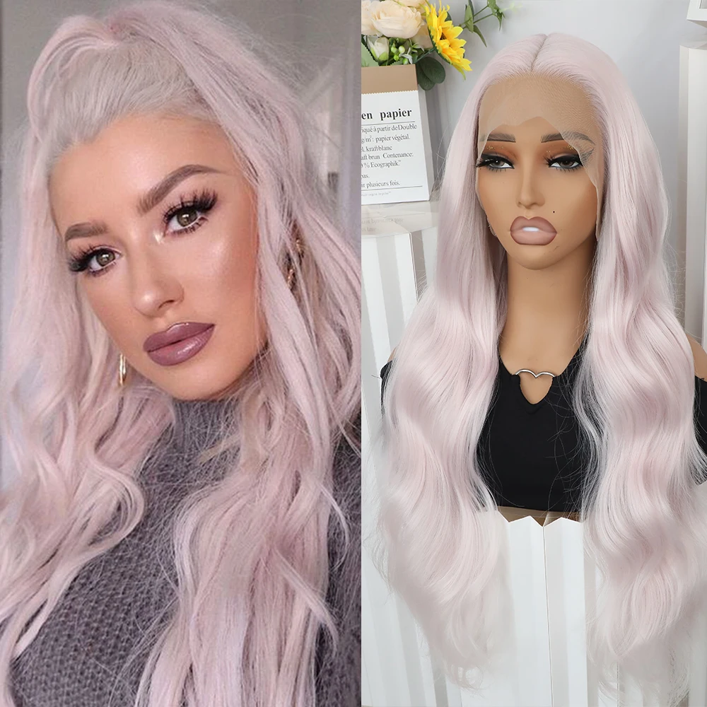 Apolaurel Rose Wave Синтетический Кружевной Парик Для Женщин Длинные Свободные Завитки