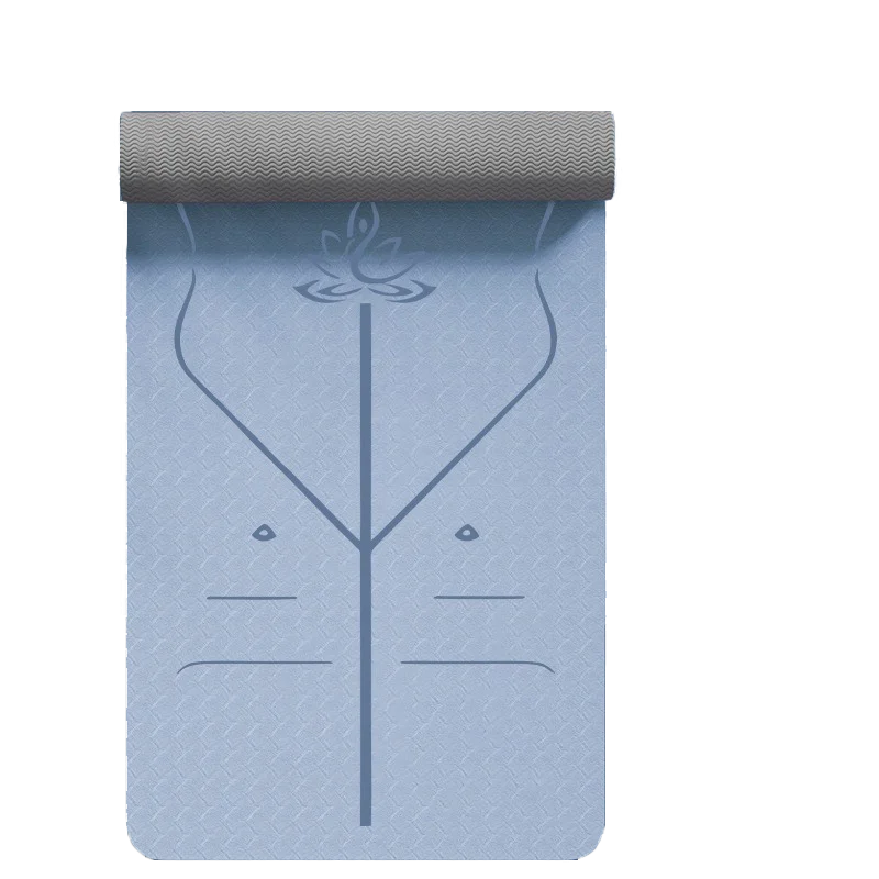 Коврик из натурального каучука для тренировок по йоге нескользящий коврик