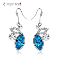 exquisite silver plated heart earrings for women anniversary gift beach party jewelry quality of life working noble