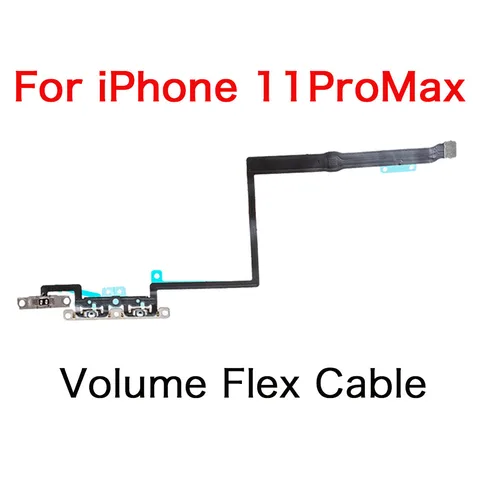 Замена для iPhone 11 Pro Max Power и Кнопка громкости с гибким кабелем переключателя