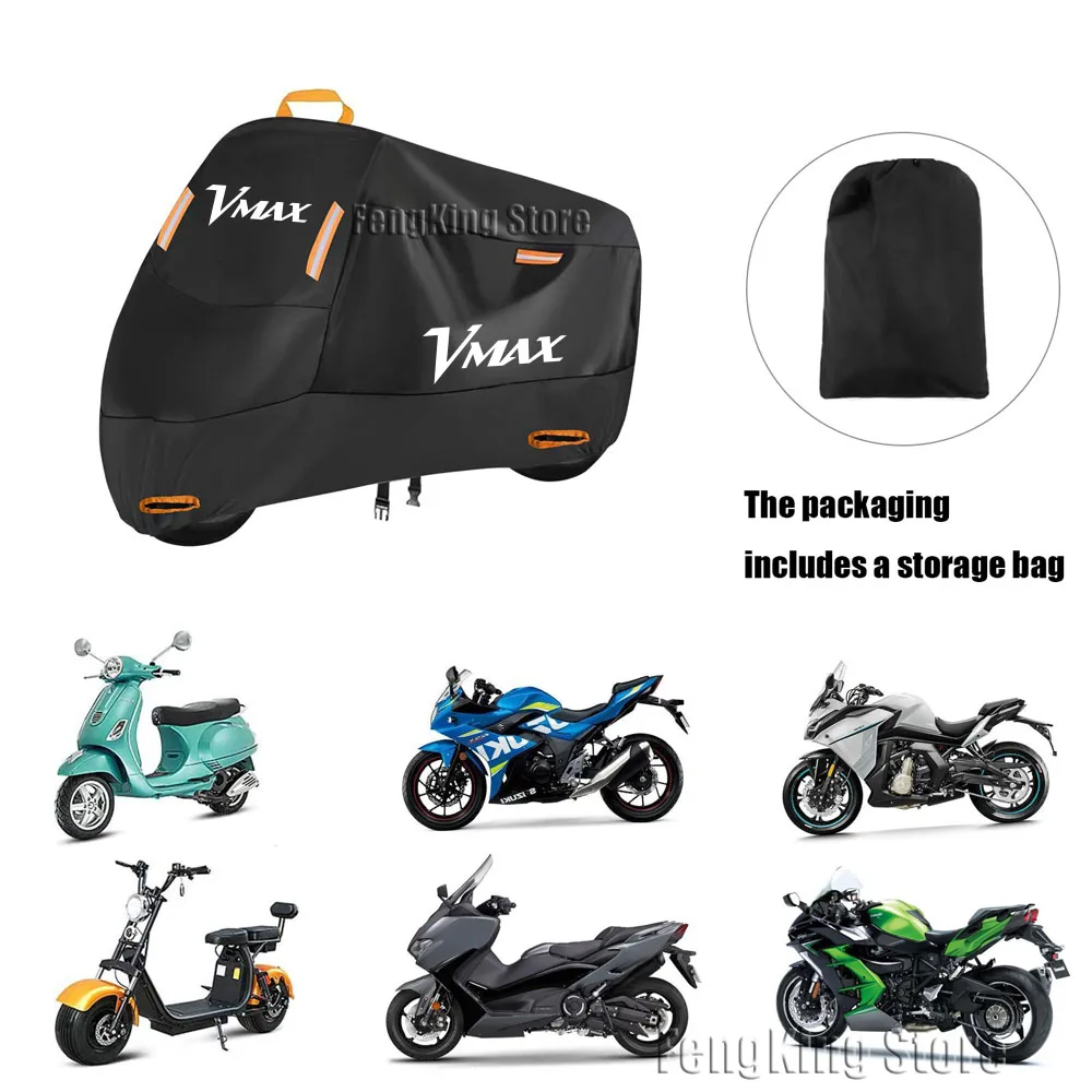 Чехол для мотоцикла Yamaha VMAX V-MAX V MAX 1200 1985-2008 водонепроницаемый уличный дождевик