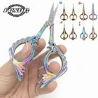 Новинка 2021, аксессуары из нержавеющей стали для шитья и рукоделия, супер красивые дизайнерские золотые винтажные бумажные ножницы в виде павлина