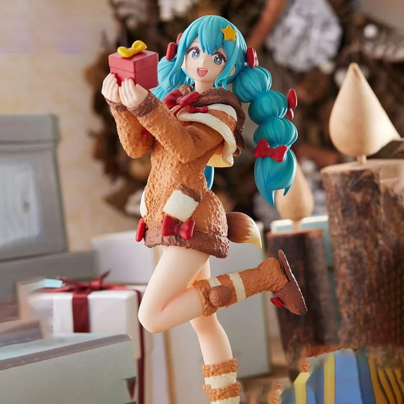 

IN Stock SEGA Original Hatsune Miku SPM Christmas 2022 Ver. Christmas 2022 Action Figure Collectible Model Toys Kawaii Gift